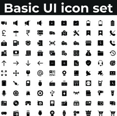 Basic app and web ui icons