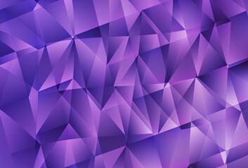 Fototapeta premium Light Purple vector pattern with polygonal style.