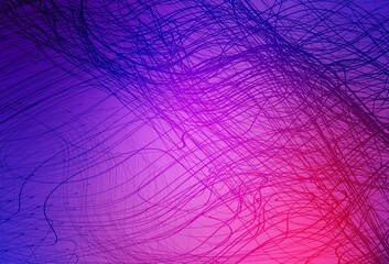 Light Purple, Pink vector blurred shine abstract template.