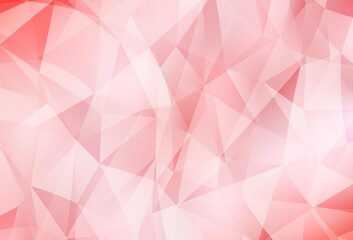 Obraz premium Light Red vector polygon abstract background.