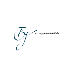 B g Bg initial letter handwriting and signature logo