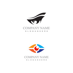 Branding Identity Corporate Eye Care vector logo design