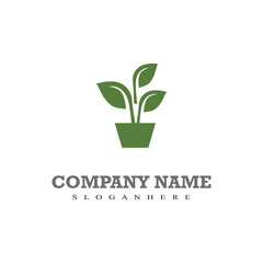 Fototapeta na wymiar Leaf ecology Logo Template vector symbol nature