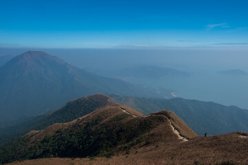 A view from the top of Lantau peak in Hong Kong