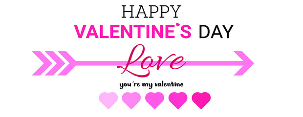 happy valentine day greeting vector