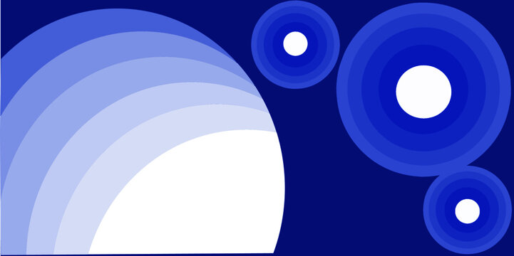 Abstract background with circles blue white on eps.