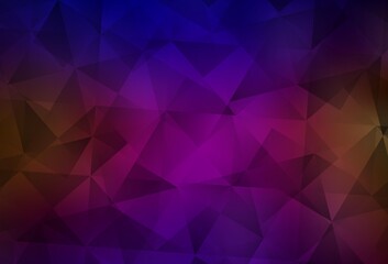 Dark Blue, Red vector triangle mosaic template.