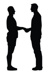 Gay lovers couple silhouette vector, Homosexual concept, valentines day concept.