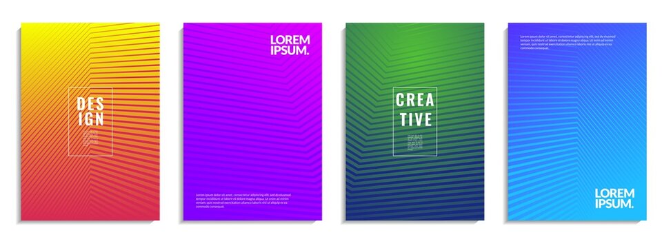 Modern cover abstract background design. Geometric shape pattern with colorful line texture. It is suitable for posters, flyers, banners, etc. Vector illustration