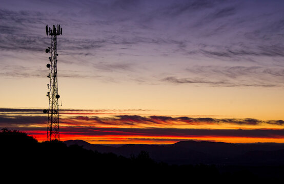 Atardecer en cerro Talca