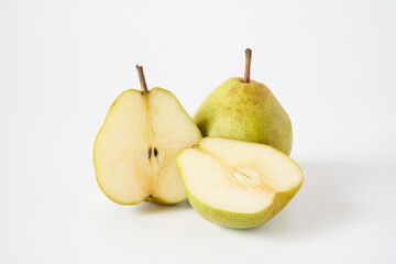 ラフランス西洋梨を白背景で