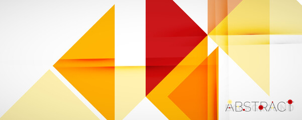 Set of vector triangle geometric backgrounds. Vector illustration for covers, banners, flyers and posters and other designs