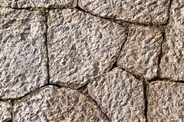 Background from a stone wall with cracks.