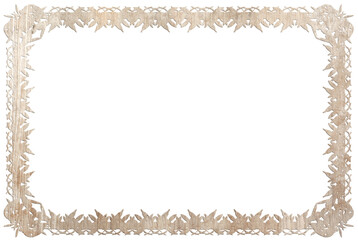 Cadre bois motif feuilles d&rsquo;olivier