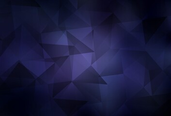 Dark Purple vector abstract polygonal background.