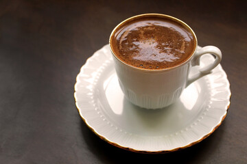 cup of coffee on the table