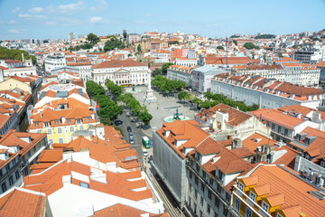 panoramische Sicht auf Lissabon