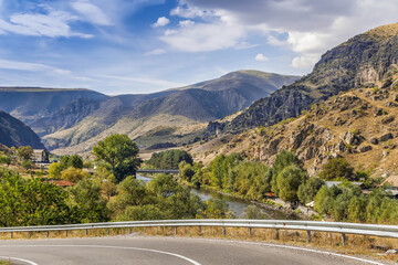 Kura river valley, Vardzia, Georgia © borisb17