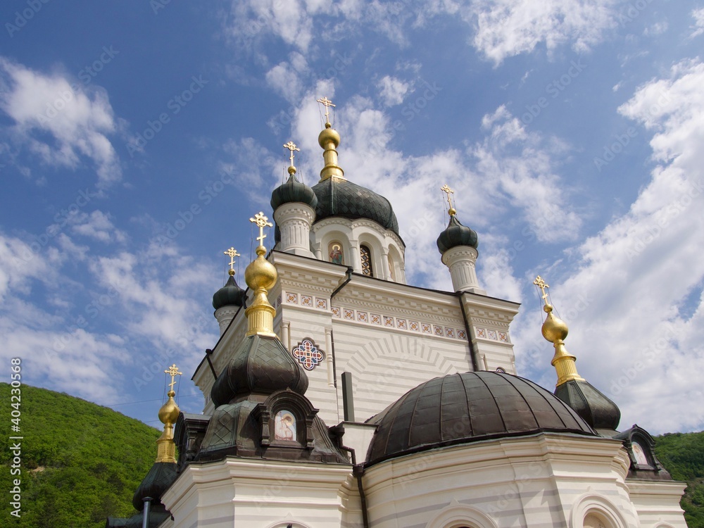 Wall mural Church of the Resurrection of Christ, Foros, Crimea,.