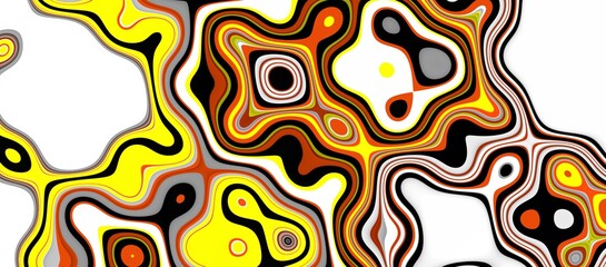 Orange white black shapes, design, pattern with background