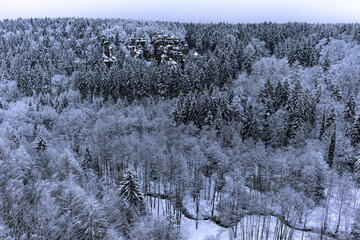 Winterlandschaft Sächsischeschweiz