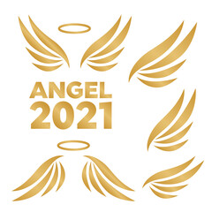 Vector wings isolated. Cartoon tattoo and vintage heraldic wing set. Set of heraldic wings or angel wings drawn