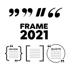 Vector quote. Frame vector