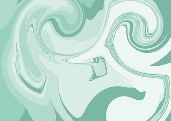 Fototapeta na wymiar blue aqua menthe water liquid surface artistic psychedelic style background vector illustration 