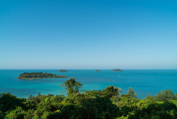 Beautiful sea views in the Koh Chang viewpoint.