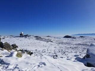 Vitosha mountain near Sofia, Bulgaria in winter time