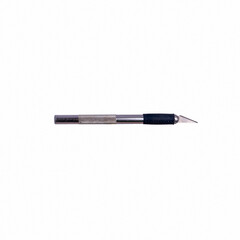 Fototapeta premium Scalpel with blue handle isolated on white background