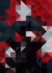 Abstract Colorful Geometrical Artwork Poster,Abstract Graphical Art Background Texture,Modern Conceptual Art,Synthwave Aesthetic Poster Print,3D Rendering,3D Illustration