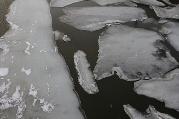 ice on the river