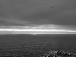 storm over the sea