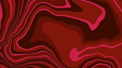 red liquid and fluid background. abstract grenn tone digital background made of interweaving curved shapes. illustration art work. minimal concept background.