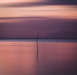 sunset on the beach