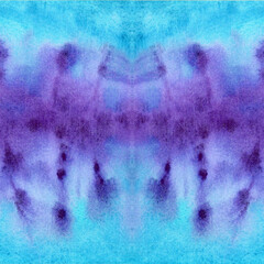 Seamless watercolor tie-dye pattern. Cover design for wrapping, print, brochure, leaflet, flyer, card, copy-book backgrounds.  Raster design.