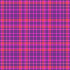 Plaid seamless pattern. Vector background of textile ornament. Flat fabric design.