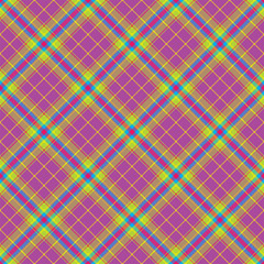 Plaid seamless pattern. Vector background of textile ornament. Flat fabric design.