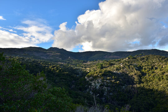 Vista panoramica del monte delle Calanche e dei suoi dintorni. © Amedeo