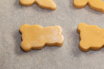 Cookies on a baking sheet