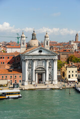 Fototapeta premium Panoramic View of Santa Maria del Rosario Church in Venice Italy