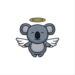 Cute koala animal in love Valentine's day