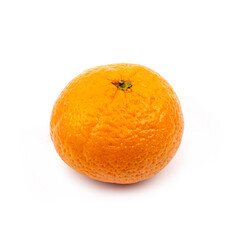 Tangerine citrus fetus on white background