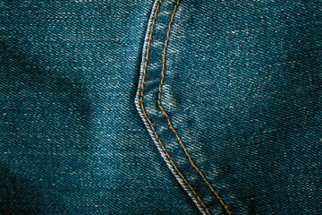 Closeup of the jeans texture