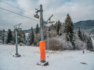 Fototapeta Zima, stacja narciarska , narciarska obraz