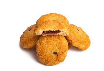 cookies with fruit filling isolated