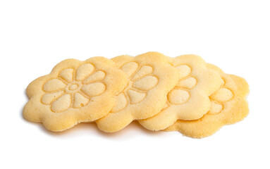 flower cookie isolated