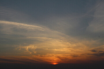 sunset in the sky