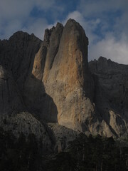 sunset in the mountains